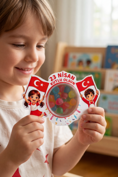23 Nisan Şeker Kutusu 10 Adet Hediyelik Kutu Çocuk Bayramı Hediye Paketi