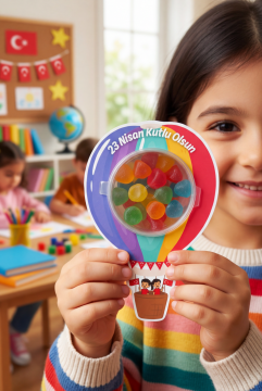 23 Nisan Şeker Kutusu 10 Adet Hediyelik Kutu Çocuk Bayramı Hediye Paketi