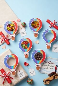 23 Nisan Şeker Kutusu 10 Adet Hediyelik Kutu Çocuk Bayramı Hediye Paketi