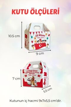 23 Nisan Hediye Kutusu 5 Adet Özel Tasarım Hediyelik Kutu Çocuk Bayramı Hediye Paketi