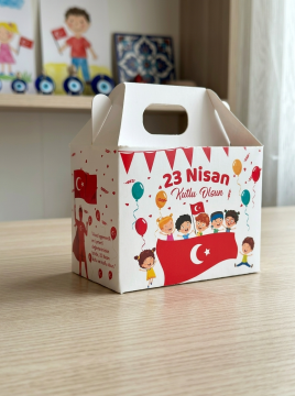 23 Nisan Hediye Kutusu 5 Adet Özel Tasarım Hediyelik Kutu Çocuk Bayramı Hediye Paketi