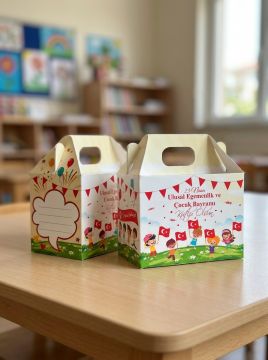 23 Nisan Hediye Kutusu 5 Adet Özel Tasarım Hediyelik Kutu Çocuk Bayramı Hediye Paketi