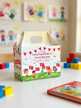 23 Nisan Hediye Kutusu 5 Adet Özel Tasarım Hediyelik Kutu Çocuk Bayramı Hediye Paketi