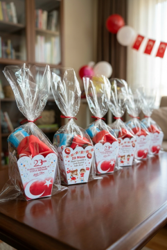 23 Nisan Şeker Kovası 5 Adet Hediyelik Kutu Çocuk Bayramı Hediye Paketi