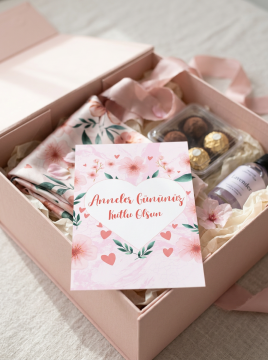 Anneler Günü Tebrik Kartı 10 Adet Hediye Paketleme Kartı