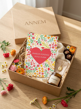 Anneler Günü Tebrik Kartı 10 Adet Hediye Paketleme Kartı