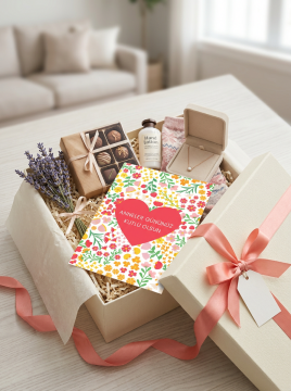 Anneler Günü Tebrik Kartı 10 Adet Hediye Paketleme Kartı