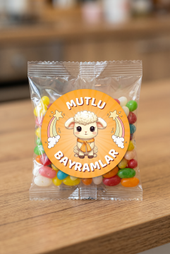 21 Adet Mutlu Bayramlar Etiketi Kurban Bayramı Hediye Kutusu Paketleme Sticker