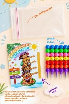 Okul Yaz Tatili Hediyesi Kartlı Emoji Yumurtlayan Emojili Kalem 10 Adet Karne Hediyesi