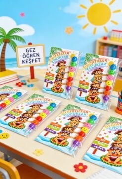 Okul Yaz Tatili Hediyesi Kartlı Emoji Yumurtlayan Emojili Kalem 10 Adet Karne Hediyesi