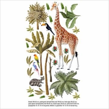 Tropikal Macera Sticker Set Büyük Boy