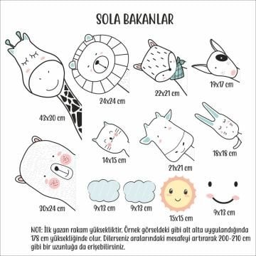 Sevimli Hayvan Arkadaşlar Sticker Set