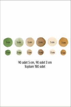 Doğa Suluboya Puantiye Set 5 ve 3 cm