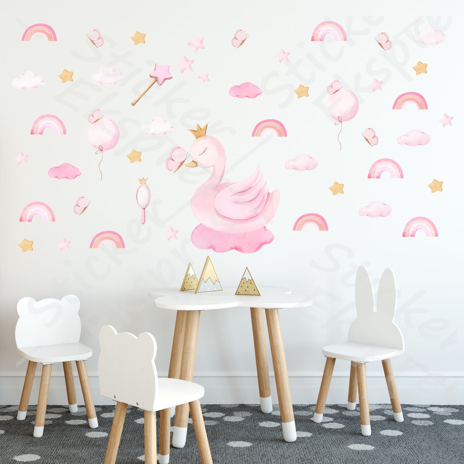 Prenses Kuğu Sticker Set
