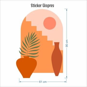 Bohem Manzara Sticker 90x61 cm