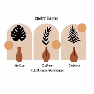 Botanik Bohem Set-01 Sticker