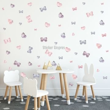 Suluboya Soft Kelebekler Sticker Set