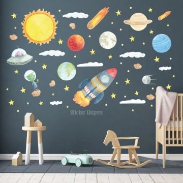 Uzayda Bir Gün Sticker Set