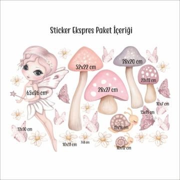 Bahçe Perisi Sticker Set