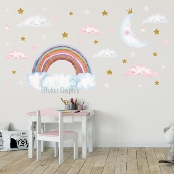 Işıltılı Gökyüzü Sticker Set