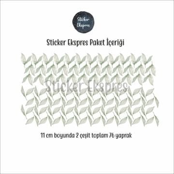 Soft Yapraklar Sticker Set
