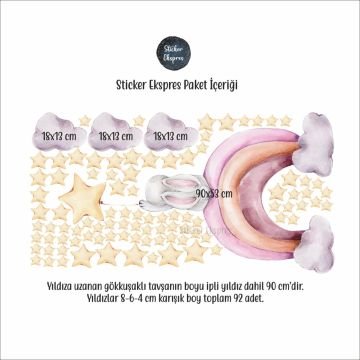 Hayalperest Tavşan Çocuk Odası Sticker Set