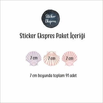 Deniz Kabukları Sticker Seti 1