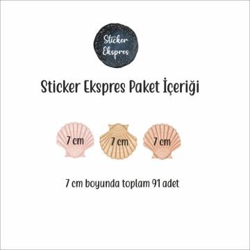 Deniz Kabukları Sticker Seti 2