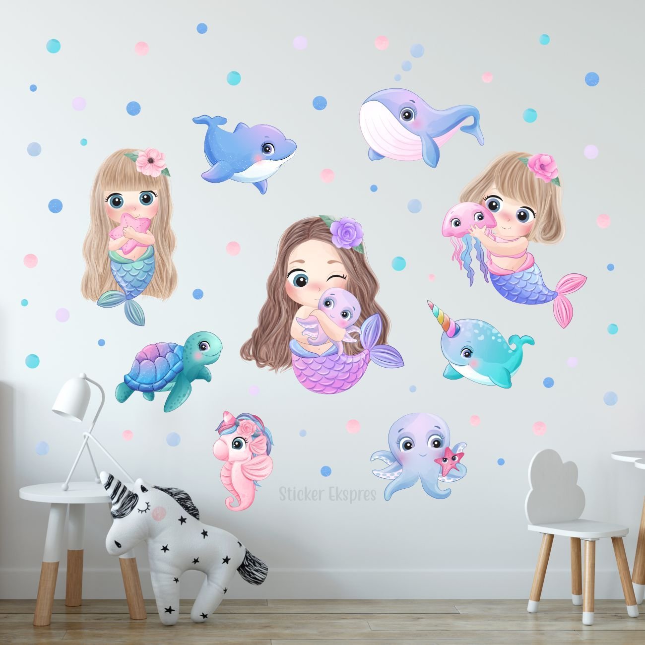 Deniz Kızları ve Arkadaşları Sticker Seti