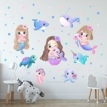 Deniz Kızları ve Arkadaşları Sticker Seti