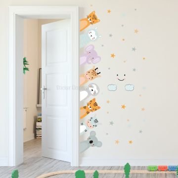 Sevimli Dostlar Sticker Seti Sağa Baksın