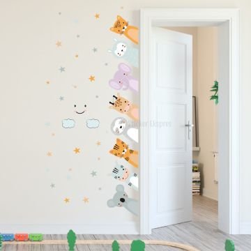 Sevimli Dostlar Sticker Seti Sola Baksın