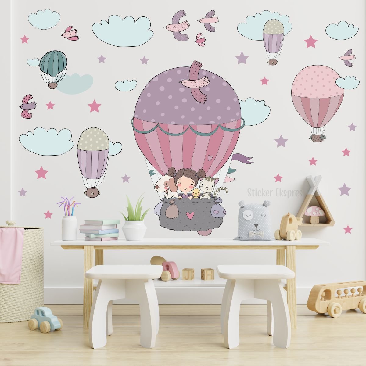 Masal Diyarı Çocuk Odası Sticker Seti