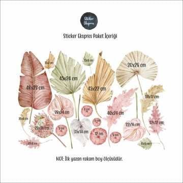 Muhteşem Yapraklar Sticker Seti