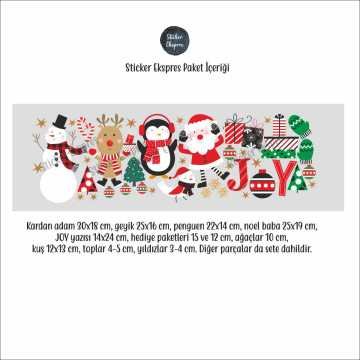 Kardan Adam Ve Arkadaşları Yeni Yıl Temalı Sticker Seti