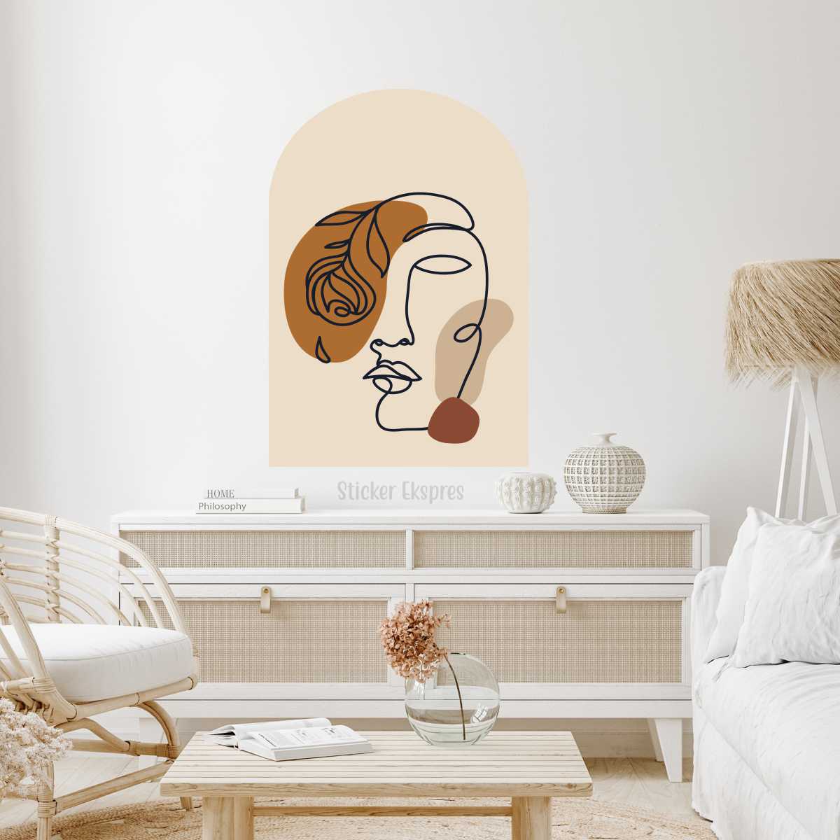 Soyut Sanat Bohem Duvar Sticker